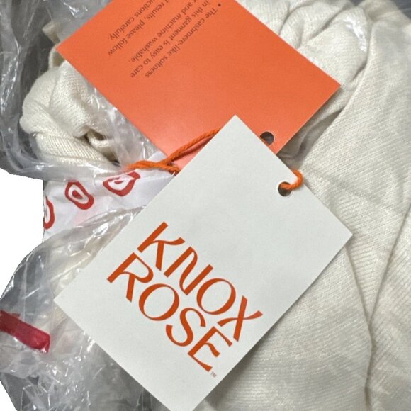 Women's Long Sleeve Knit Top - Knox Rose | Color Cream | US sz. XS - Picture 2 of 4